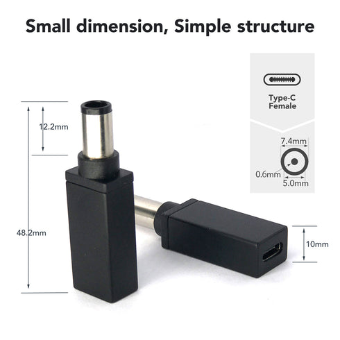 USB-C 轉 DC 適配器 HP Tip C 7.4x5.0x0.6mm